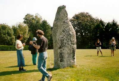 Dowsing at the Gwallon stone in St.Austell (2004)
